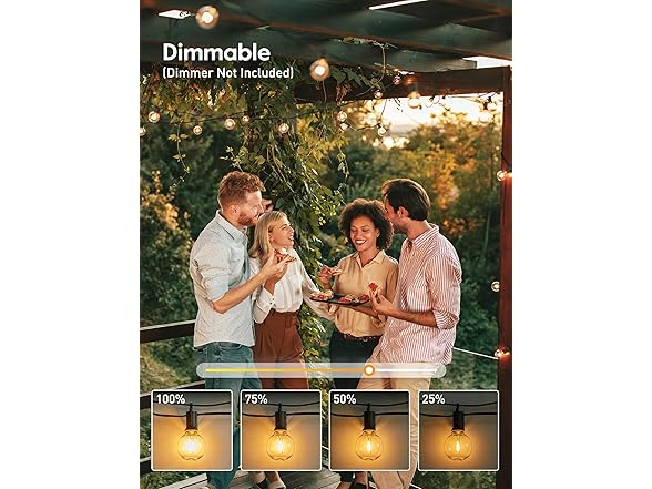 Brightown 69Ft LED Outdoor String Lights