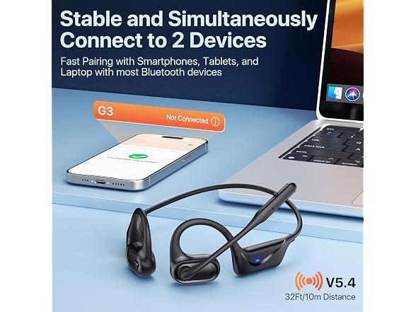 ZORIOXI Open Ear Headphones with Mic