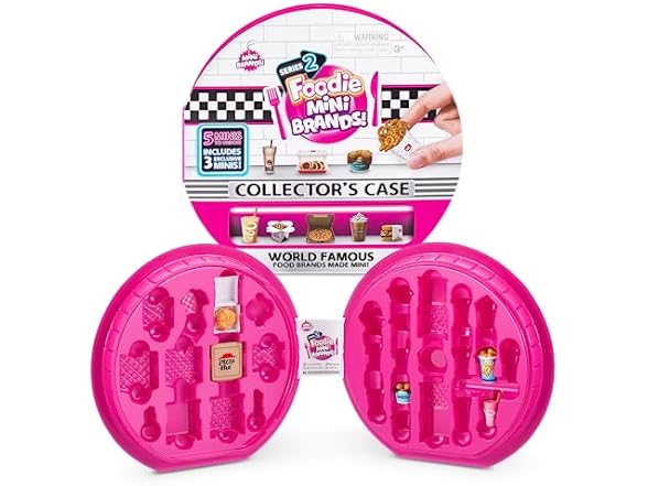 5 Surprise Mini Brands Foodie Collector's Case