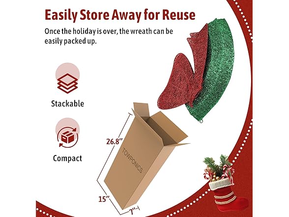 36 Inch Outdoor Christmas Wreath