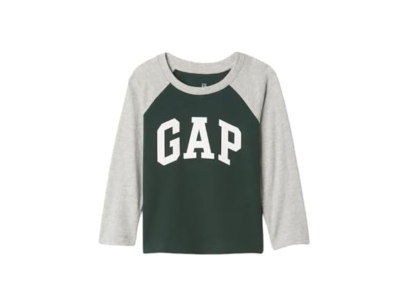 GAP Boys Long Sleeve Logo Raglan Tee Uniform
