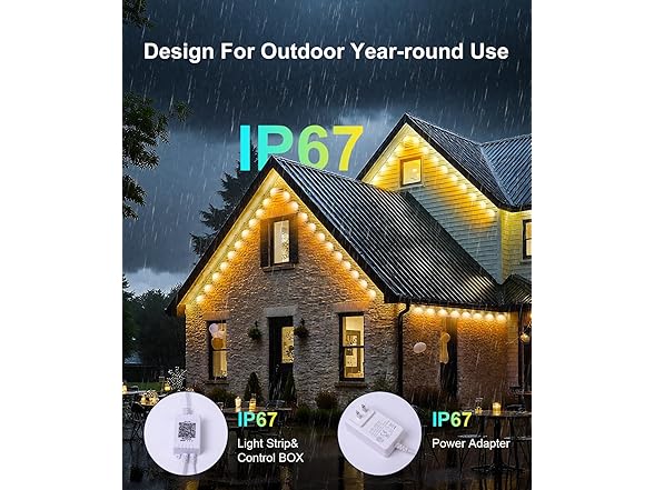MuliVid 150Ft Permanent Outdoor Lights