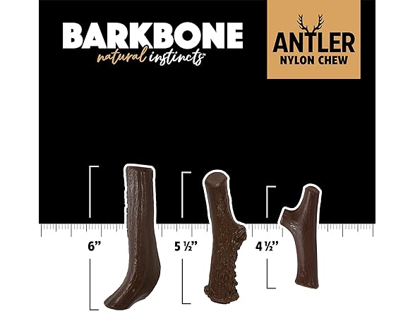 Pet Qwerks Nylon Antler BarkBone