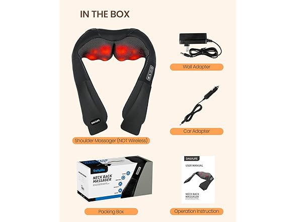DAILYLIFE Shiatsu Neck & Back Massager