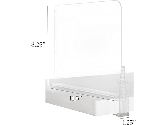 J&V TEXTILES Acrylic Shelf Divider Set