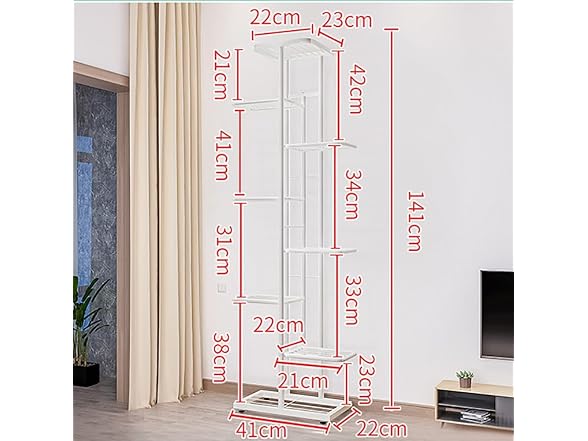 Takywep Metal Plant Stand 8 Tiers 