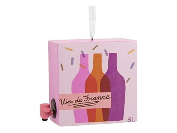 Hallmark Boxed Wine Christmas Ornament