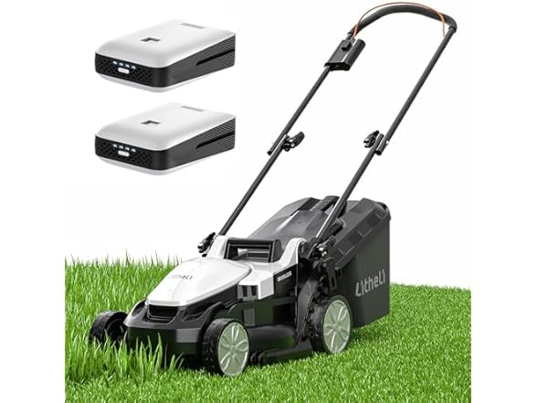 Litheli U20LM00-0A120  Cordless Lawn Mower, 2 Batteries