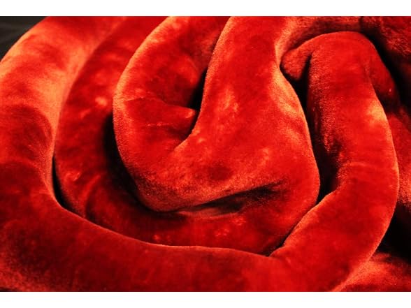 Solaron King Solid Burgundy Korean Mink Blanket