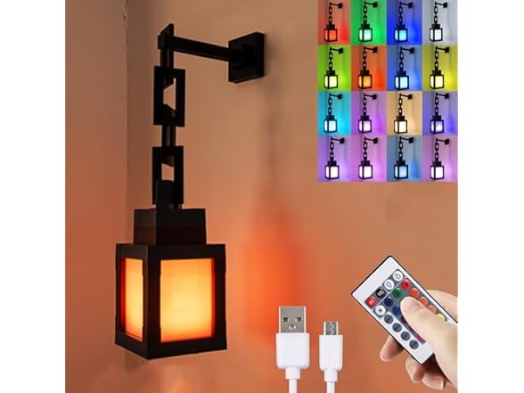 Pixelated Lantern Night Light