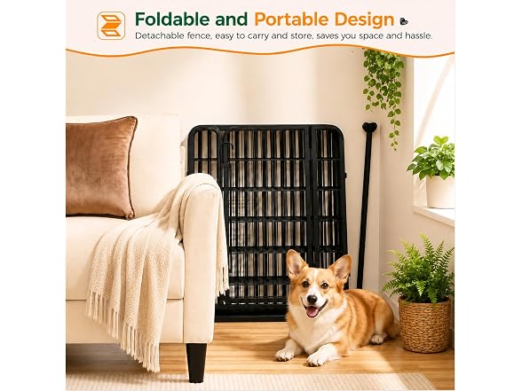 Yaheetech Dog Playpen 32in 24 Panels Pet Fence