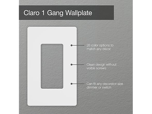 Lutron Claro Wallplate, Stone