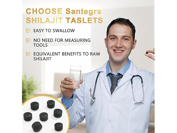 Maximum Potency Pure Shilajit Tablets for Men