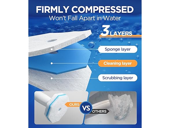 Caspeak 64 Count Toilet Wand Refills