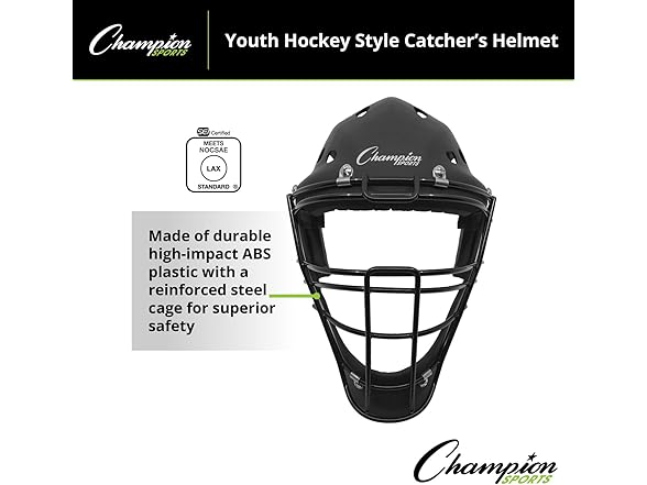 Champion Hockey Catcher's Helmet Mask Youth