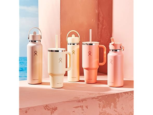 Hydro Flask Travel Tumbler, 40 Oz, Seacliff