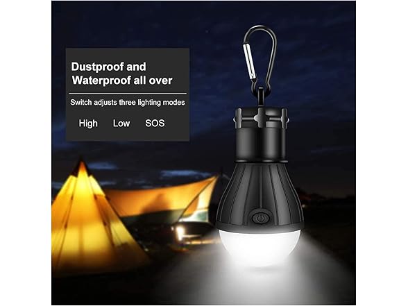 Mdybf Camping Light Waterproof LED Pack of 4