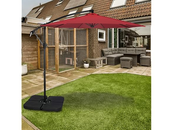 Simple Deluxe 10ft Offset Umbrella - Gallery 7