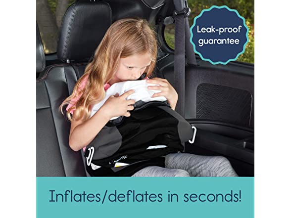 Inflatable Booster Car Seat Black/Gray