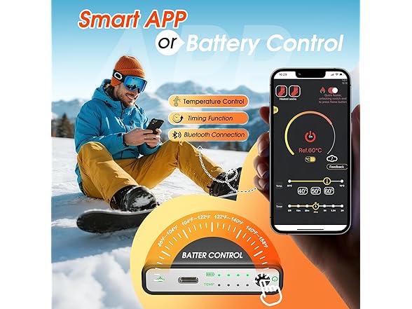 GDFFZM Rechargeable Heated Socks