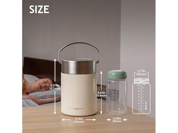 KEKHEALTH 11oz Stainless Steel Breast Milk Cooler