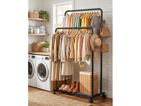 Delamu Clothes Rack Double Rods