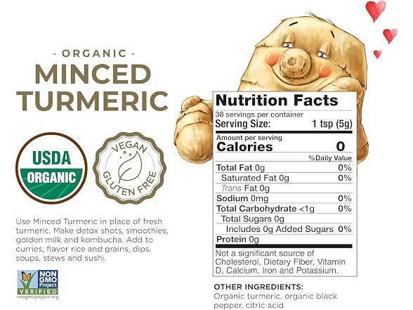 The Ginger People Organic Minced Turmeric Mess-Free
