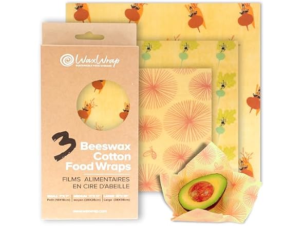 Organic Beeswax Food Wraps 36-Pack