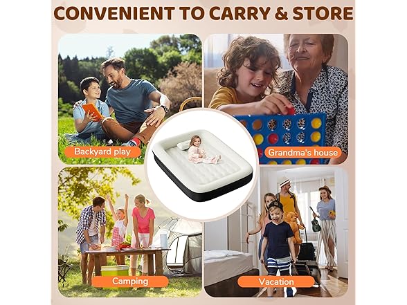 Abdtech Inflatable Toddler Travel Bed
