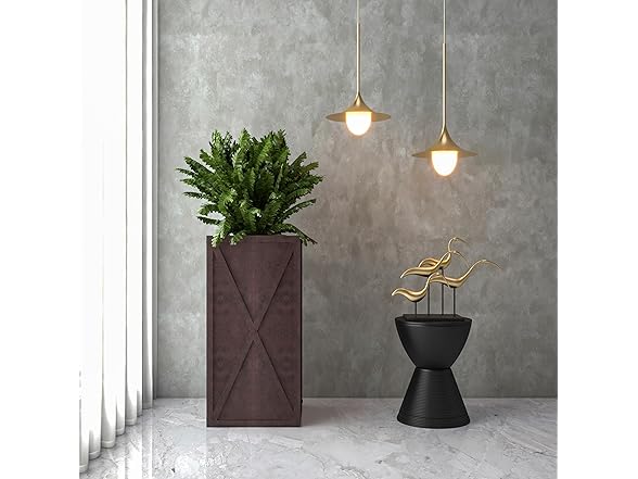 LeisureMod PP29BR Papyrus Planter Brown