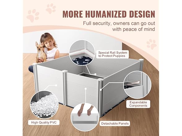 Dog Whelping Box 59.8 x 59.8 x 24.0in