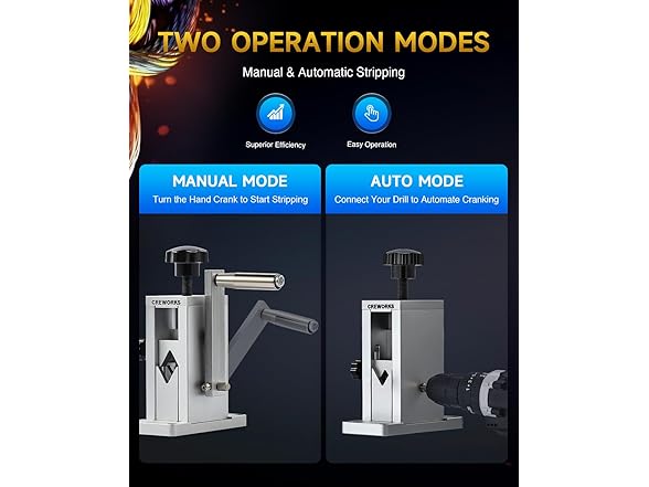 CREWORKS Manual Wire Stripper Machine