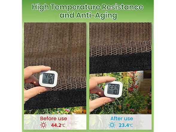 FFKQBH 10 X 20 FT 90% Sun Shade Cloth
