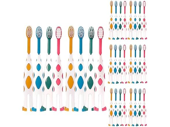 newrichbee 32 Pack Kids Toothbrush Set
