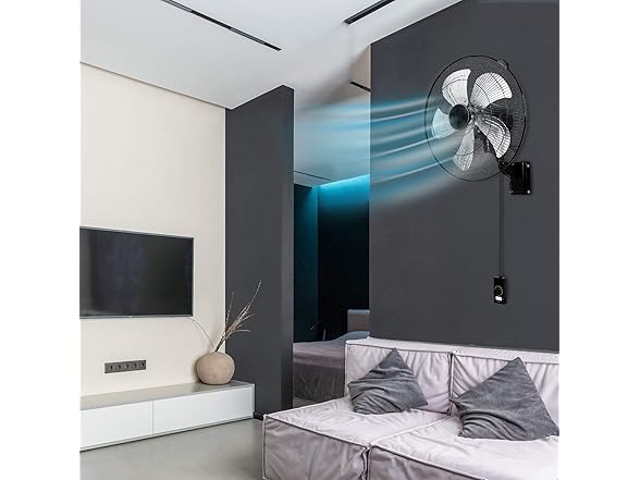 Simple Deluxe 18" Metal Wall Mount Fan