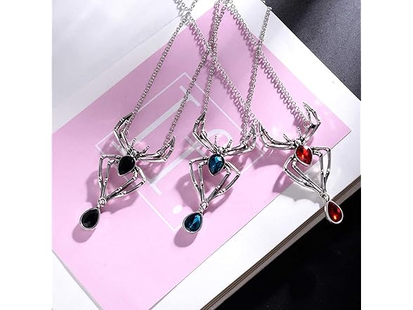 FUTIMELY Vintage Gothic Spider Necklace