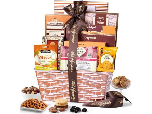 Broadway Basketeers Sympathy Food Gift Basket