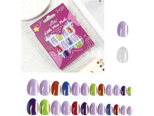 HAIIDOAK Press On Nails for Kids