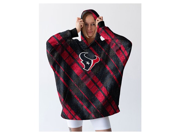NFL Sherpa Flannel Hoodie Blanket - Choose Team
