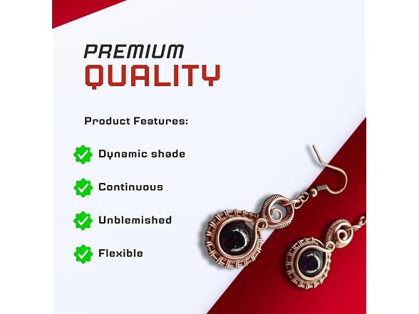 Red Bendable Craft Metal Wire - 8 Gauge -