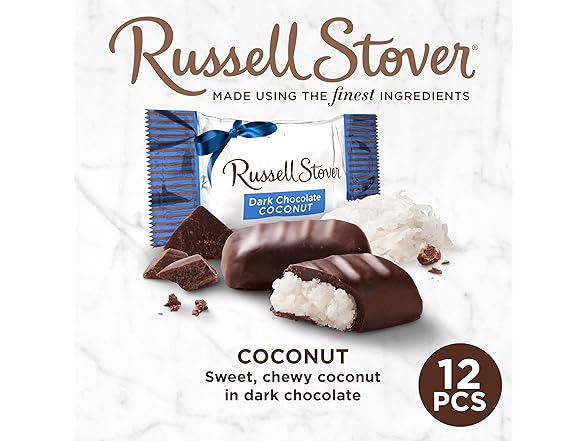 Russell Stover Dark Choc Coconut Gift Ba