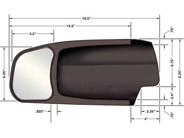 CIPA CIPA 11400 Dodge Custom Towing Mirror