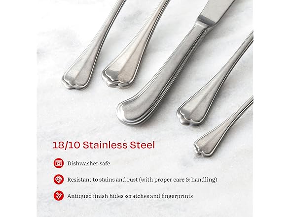 Eater x Zwiesel Fortessa Venezia 18/10 Stainless Steel, 20 Piece Flatware Set