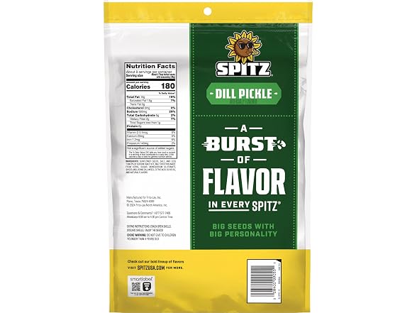 Spitz Dill Pickle Sunflower Seeds 16oz