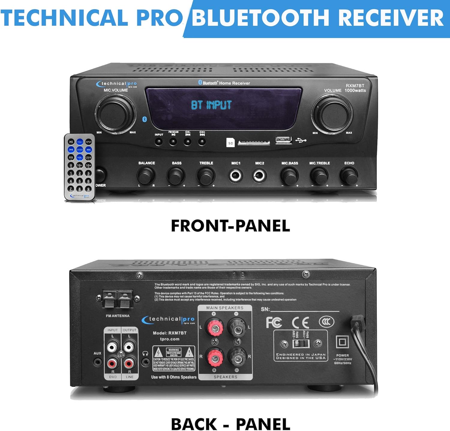 Technical Pro Bluetooth Audio Receiver 1000W - Gallery 15
