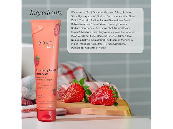 Boka Nano Toothpaste Strawberry 4oz