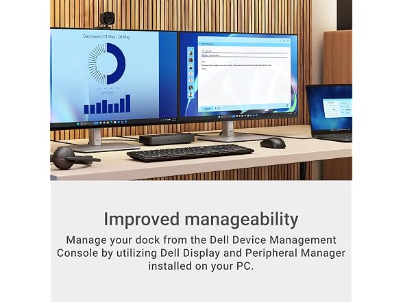 (NEW) Dell Pro Laptop Docking Station - USB-C, 100W, DisplayPort, HDMI (WD25)
