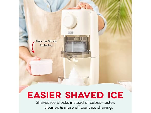 Dash Pro Shaved Ice Machine, Adjustable Blade, Cream