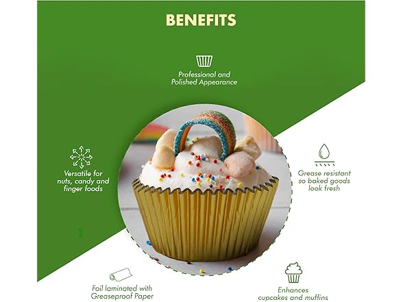 Regency Wraps Foil Baking Cups