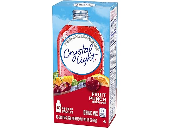Crystal Light Fruit Punch Drink Mix (10 Packets)